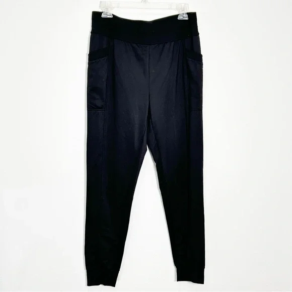 32 Degree Heat Black Jogger Pants Wide Waistband Banded Ankles Pockets NWOT - Picture 2 of 7